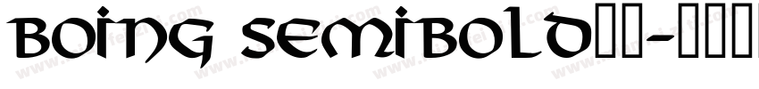 boing semibold字体字体转换